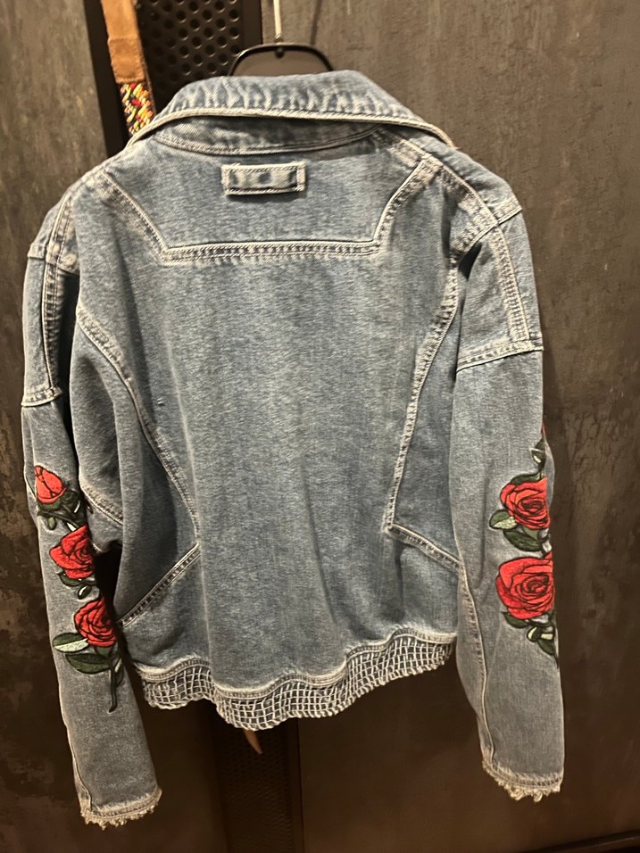 Kadın Denim Ceket Fermuarlı - Görsel 5