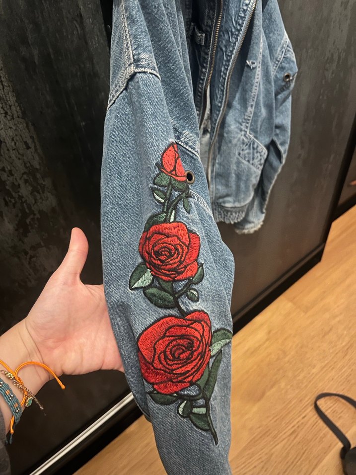 Kadın Denim Ceket Fermuarlı - Görsel 4