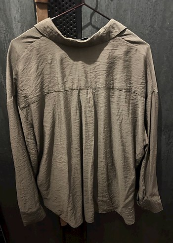 Koyu Yeşil Kadın Gömlek Uzun Kollu - Görsel 3