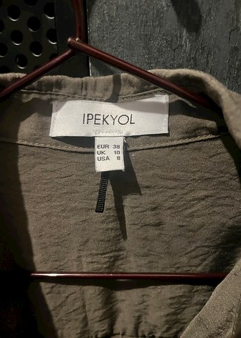 Koyu Yeşil Kadın Gömlek Uzun Kollu - Görsel 2