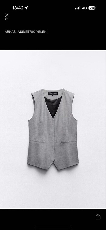 Zara blazer yelek