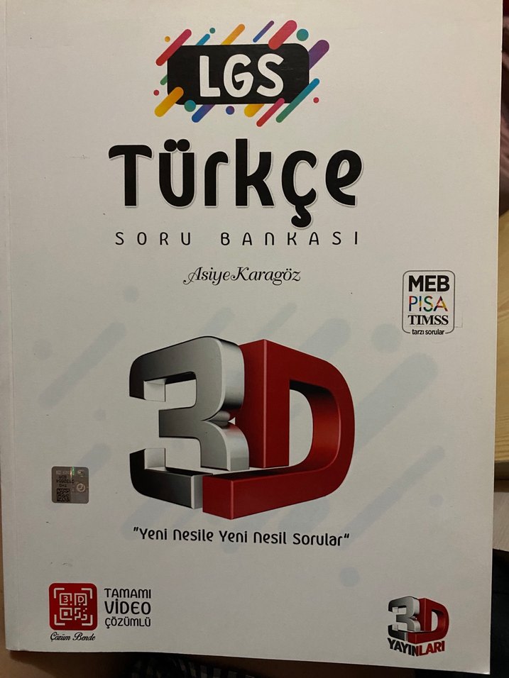 LGS Türkçe Soru Bankası 3D Asiye Karagöz - Görsel 2