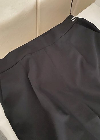 42 Beden siyah Renk Siyah Kemerli Kadın Kumaş Pantolon