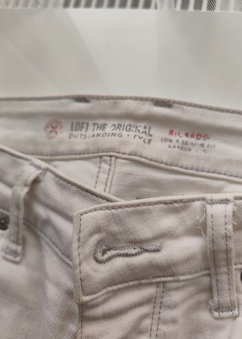 Loft Erkek Beyaz Denim Regular Fit Pantolon