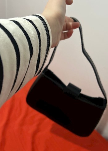 Siyah Zebra Desenli Kadın Deri Çanta - Görsel 2