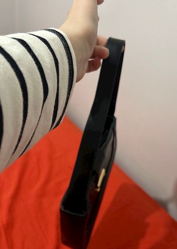 Siyah Zebra Desenli Kadın Deri Çanta - Görsel 3