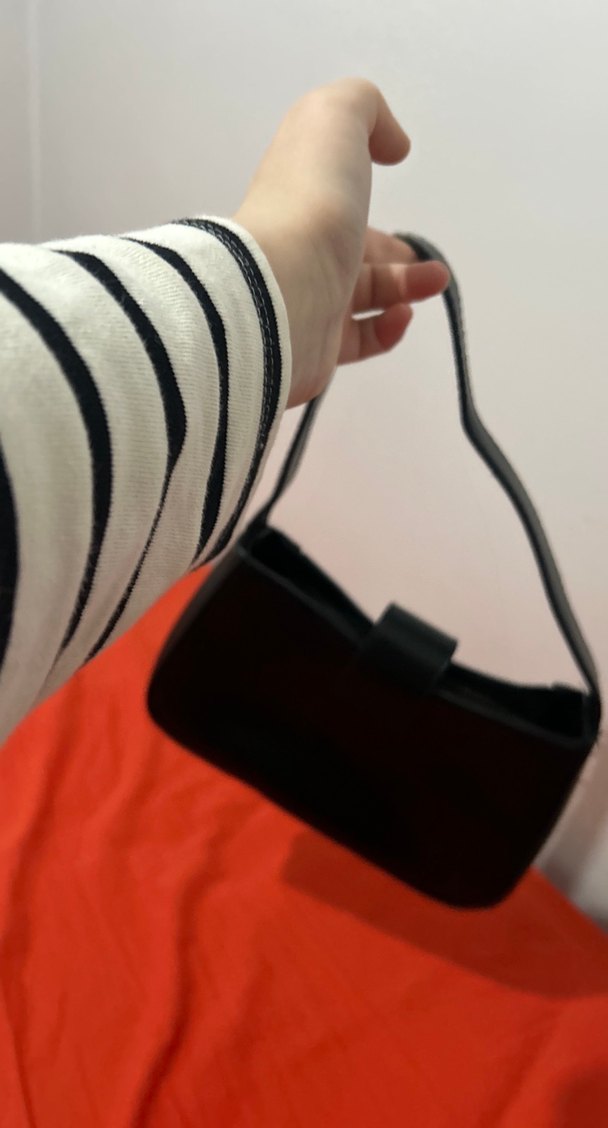 Siyah Zebra Desenli Kadın Deri Çanta - Görsel 2