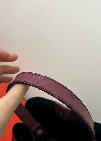 Minimalist Siyah Deri Kadın Çanta - Görsel 3