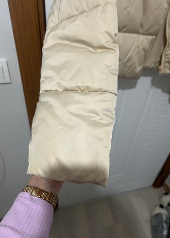 Zara Bej Kısa Düğmeli Kadın Mont - Görsel 7