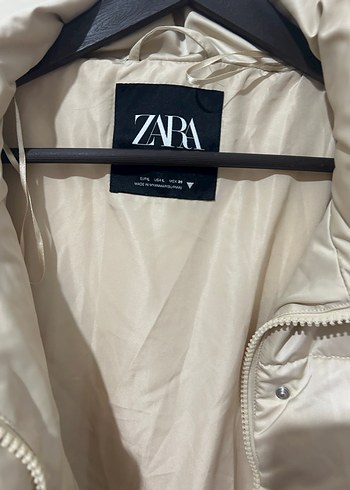 Zara Bej Kısa Düğmeli Kadın Mont - Görsel 4