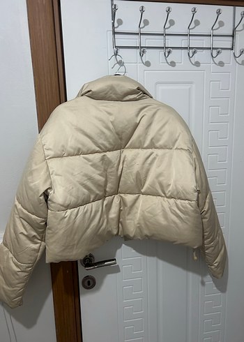 Zara Bej Kısa Düğmeli Kadın Mont - Görsel 8