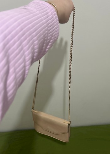 Bej Deri Kadın Çanta Minimalist Tasarım - Görsel 7