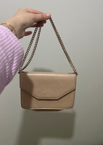 Bej Deri Kadın Çanta Minimalist Tasarım - Görsel 8