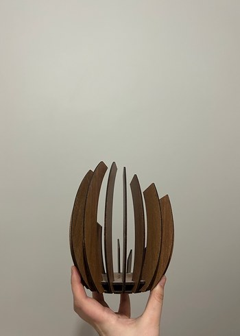 Koyu Kahverengi Ahşap Dekorluk - Görsel 3