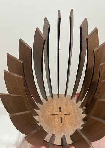 Koyu Kahverengi Ahşap Dekorluk - Görsel 4