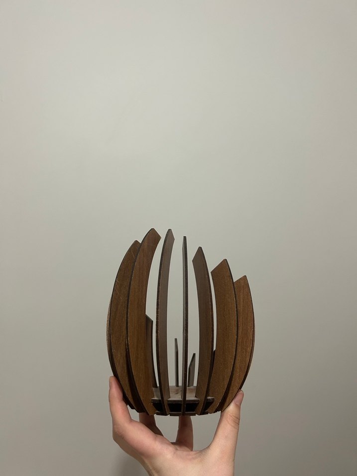 Koyu Kahverengi Ahşap Dekorluk - Görsel 3