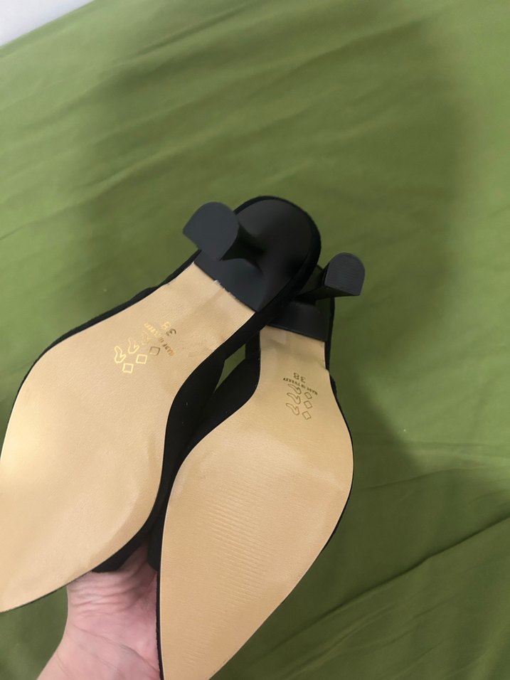 Siyah Yılan Desenli Tokalı Stiletto - Görsel 3