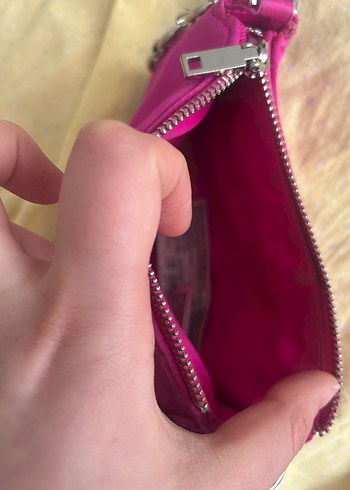 Pembe Zincir Detaylı Kadın Çanta - Görsel 5