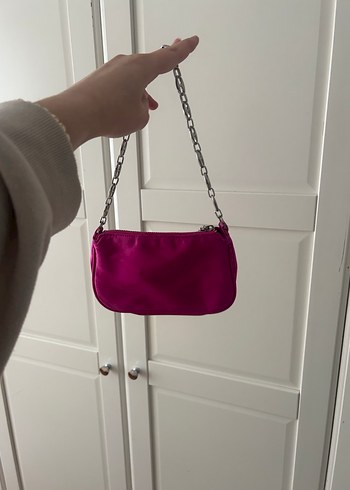 Pembe Zincir Detaylı Kadın Çanta - Görsel 2