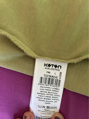 l Beden haki Renk Koton crop top