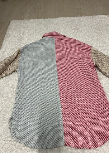 Düğmeli Çok Renkli Kadın Gömlek - Görsel 4