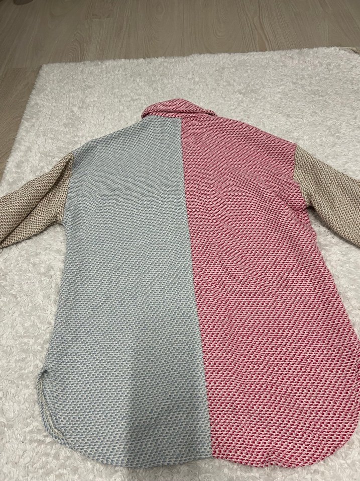 Düğmeli Çok Renkli Kadın Gömlek - Görsel 4