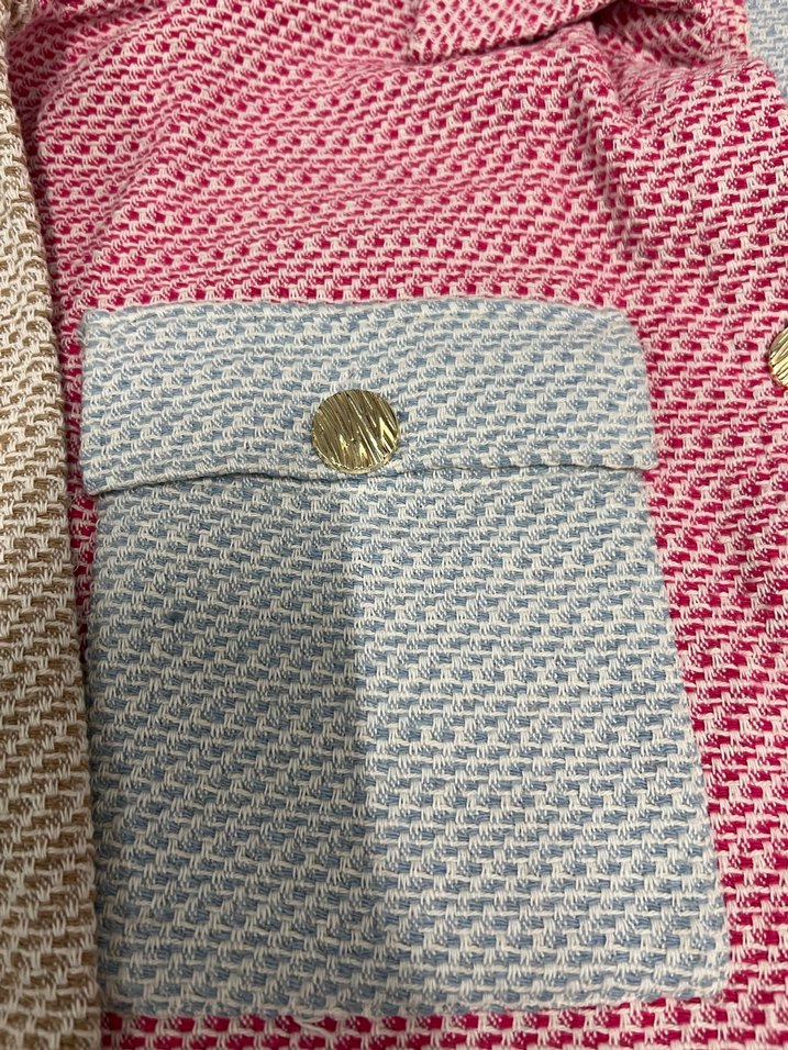 Düğmeli Çok Renkli Kadın Gömlek - Görsel 3