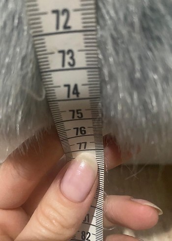 Gri Kürklü Kadın Midi Yelek - Görsel 8