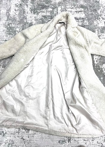 Pembe Peluş Kadın Kaban 36 beden - Görsel 2