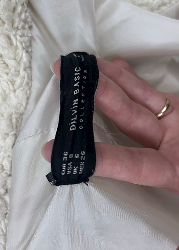 Pembe Peluş Kadın Kaban 36 beden - Görsel 4