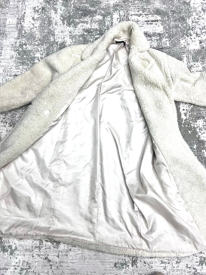 Pembe Peluş Kadın Kaban 36 beden - Görsel 2