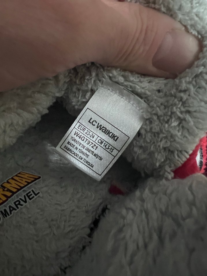 Erkek Çocuk Spider-Man Baskılı Sıcak Ev Terliği - Görsel 4