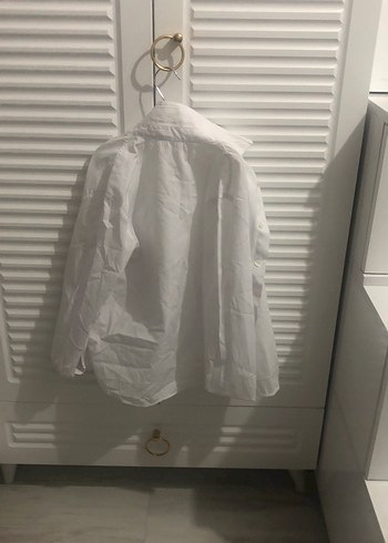 LC Waikiki Erkek çocuk beyaz keten gömlek 9:10 yaş