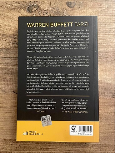  Beden Robert hagstrom - warren buffett tarzı - nova