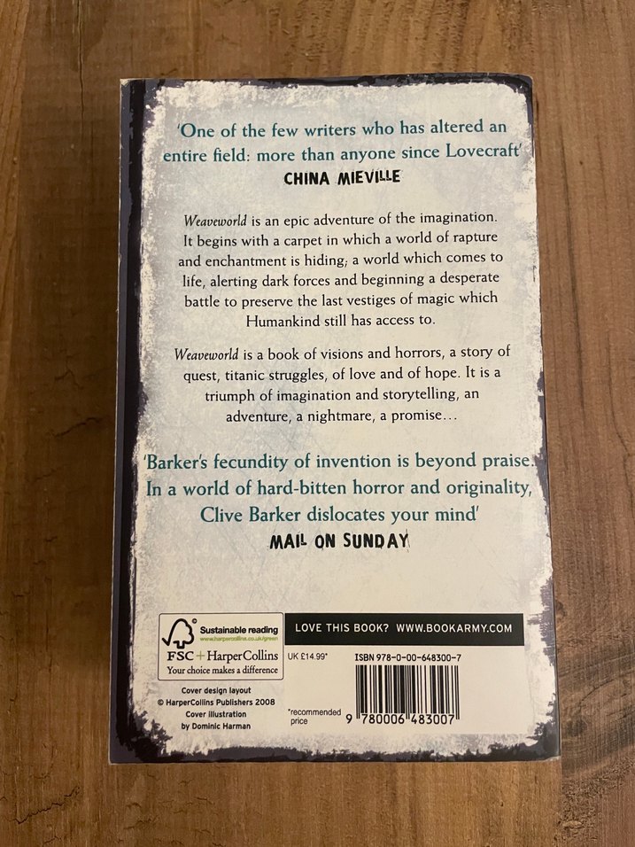 Clive Barker - Weaveworld - Görsel 3