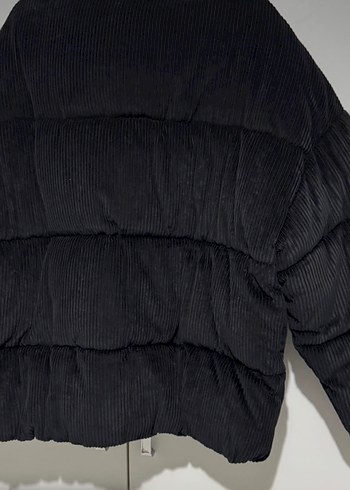 Bershka kadife şişme mont - Görsel 4