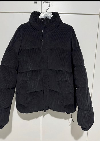 Bershka kadife şişme mont - Görsel 3