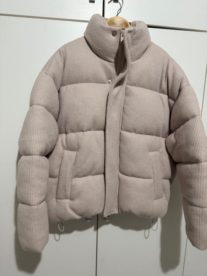 Zara fitilli örgü şişme mont - Görsel 5