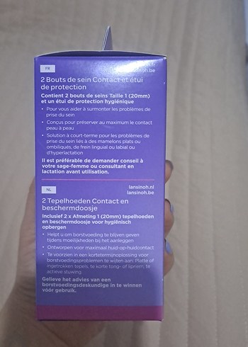 Lansinoh 2'li Göğüs Ucu Koruyucu 20mm Beyaz - Görsel 2