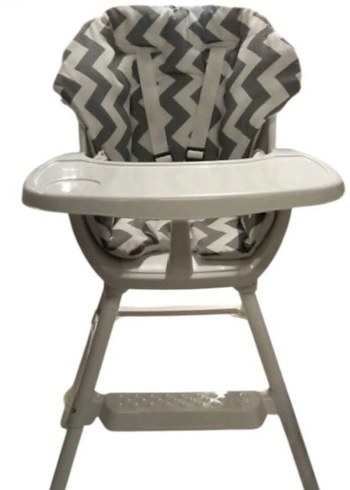 Gri Zebra Desenli Çocuk mama sandalyesi mimderi - Görsel 3