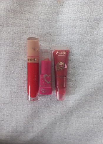 Rose Kırmızı Pastel Dudak Ürünleri Seti