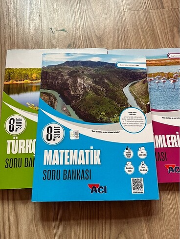 hiç kullanılmamış 3 adet test kitabı