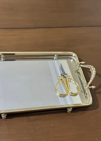 Altın Renkli Parlak nişan -söz  Makası - Görsel 3