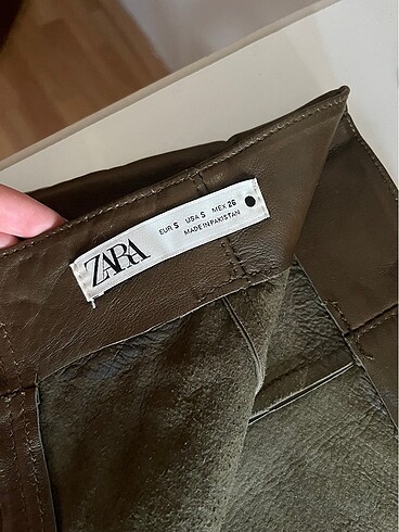 s Beden kahverengi Renk Zara deri etek