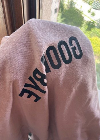 m Beden çeşitli Renk Toz pembe Yüksek Yaka Kadın Sweatshirt