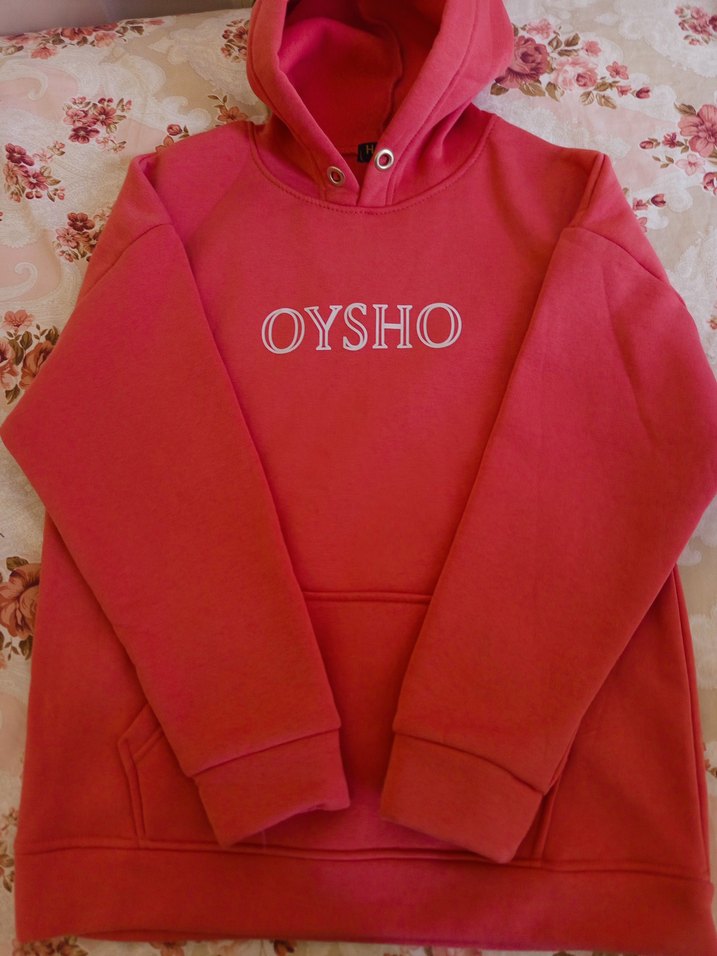 Pembe Kapüşonlu Oversize Sweatshirt - Görsel 3