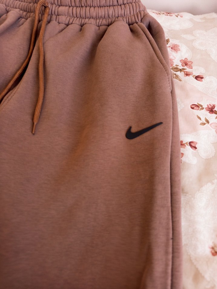 Kadın Pastel Kahverengi Salaş Keten Eşofman - Görsel 4