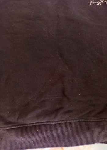 Siyah Kadın Sweatshirt Uzun Kollu Rahat Kesim - Görsel 4