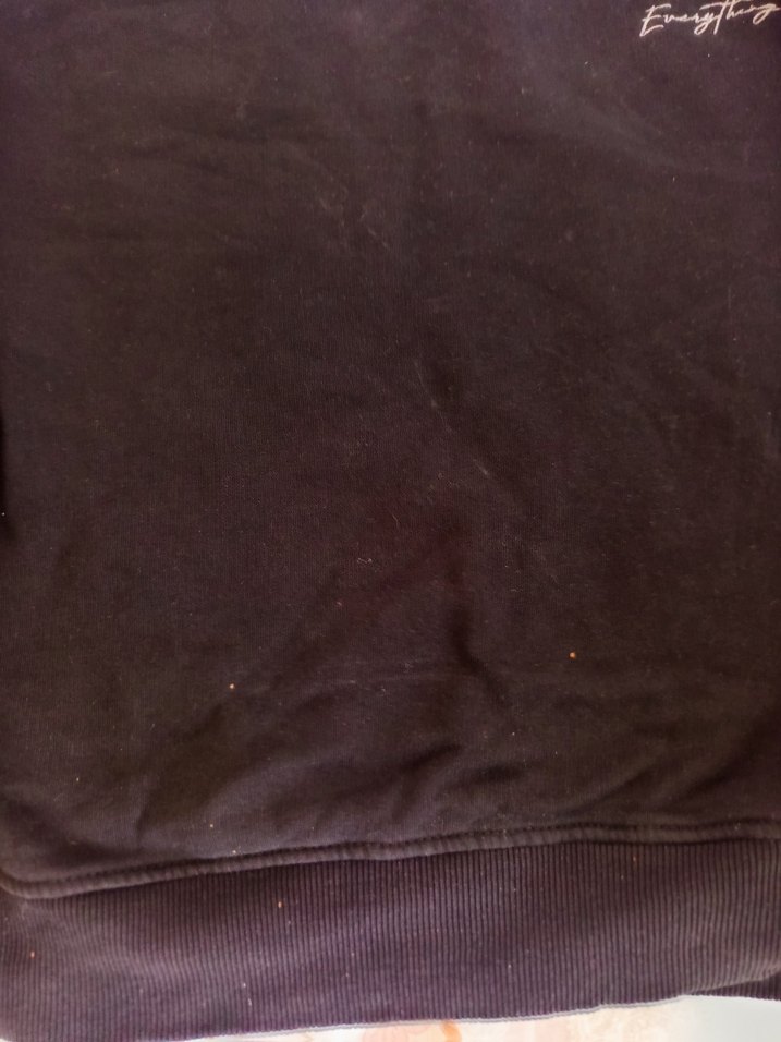 Siyah Kadın Sweatshirt Uzun Kollu Rahat Kesim - Görsel 4