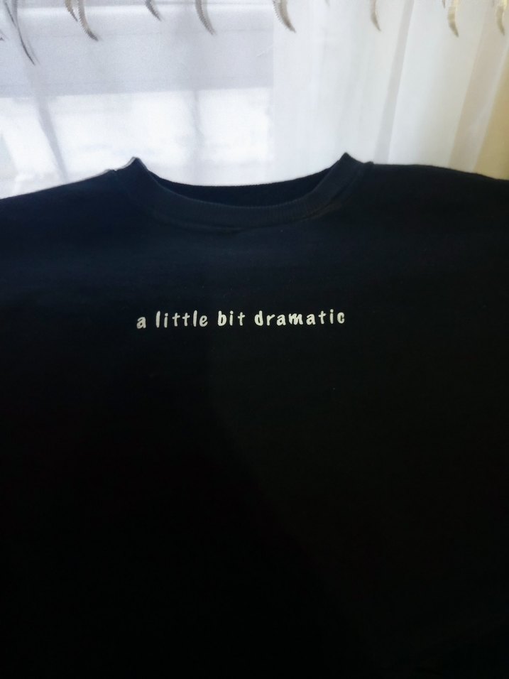 Siyah Baskılı Kadın Sweatshirt - Görsel 2